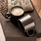 Taza de Cerámica Retro Negra Mate para Café