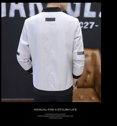 Abrigo Slim Cuello de Pie para Hombre - Elegancia Moderna - Image 8