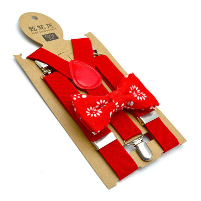Conjunto de Tirantes y Pajarita Estampada para Niños - Image 4