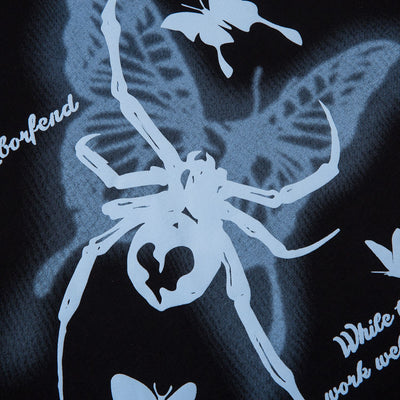 Camiseta Estampado Mariposa Araña para Hombre - Image 5