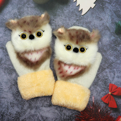 Guantes Térmicos Infantiles de Felpa con Diseños de Animales - Image 11