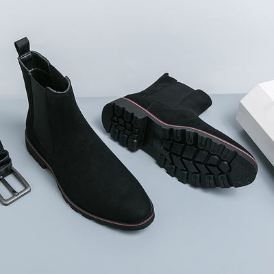 Botas Cargo Tobilleras de Cuero para Hombre - Estilo Casual Versátil - Image 12