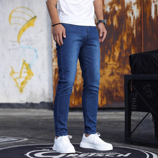 Pantalones Vaqueros Slim Fit Retro con Lavado Vintage y Stretch - Image 8