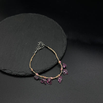 Pulsera Tejida en Rafia con Piedra Natural - Image 24