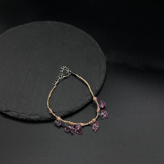 Pulsera Tejida en Rafia con Piedra Natural - Image 24