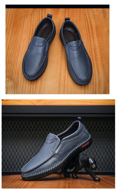Zapatos Casuales de Cuero para Hombre sin Cordones - Image 28