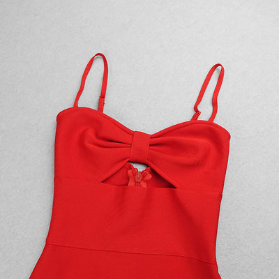 Vestido Largo Bandage Elegante con Escote V y Diseño Hueco en Cintura - Image 18