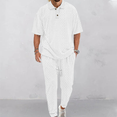 Traje Jacquard de Punto Pesado en Colores Sólidos - Image 44