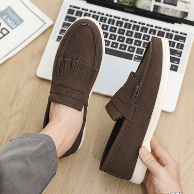 Mocasines de Cuero Mate para Hombre - Calzado Slip-on Elegante - Image 3