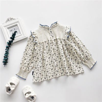 Blusa Vaquera Bebé Cuello de Encaje Floral Manga Larga - Image 8