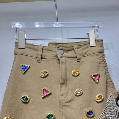 Falda Vaquera Corta Irregular A-línea para Mujer - Image 7