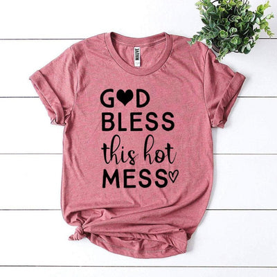 Playera Estampada con Letras para Mujer