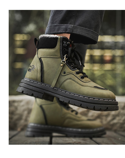 Botas Martin Altas de Cuero Genuino Estilo Británico para Hombre - Image 12