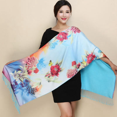 Pashmina de Seda Larga - Chal Elegante Versátil - Image 34