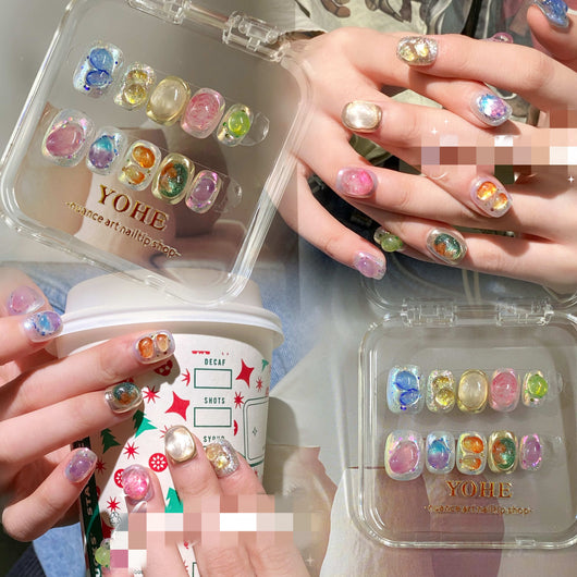 Stickers de Uñas Cristal Piedras Naturales - Diseño Ins Primavera Verano - Image 7