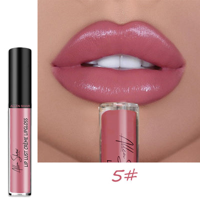 Glaseado Labial Allen Shaw - Brillo Cremoso de Larga Duración - Image 19