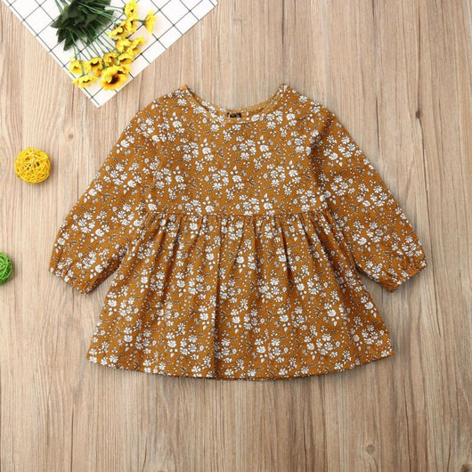 Vestido Floral de Manga Larga para Niñas - Diseño Encantador - Image 4