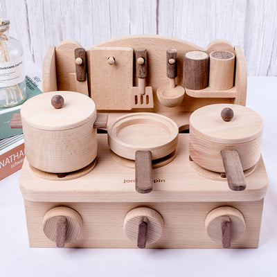 Cocina de Juguete de Madera con Estufa - Image 12