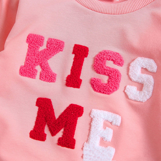 Suéter Infantil con Letras Bordadas para Niñas - Image 4
