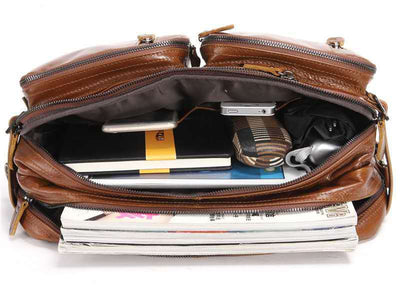 Bolsa de Cuero Importado Multifuncional para Hombre - Image 23