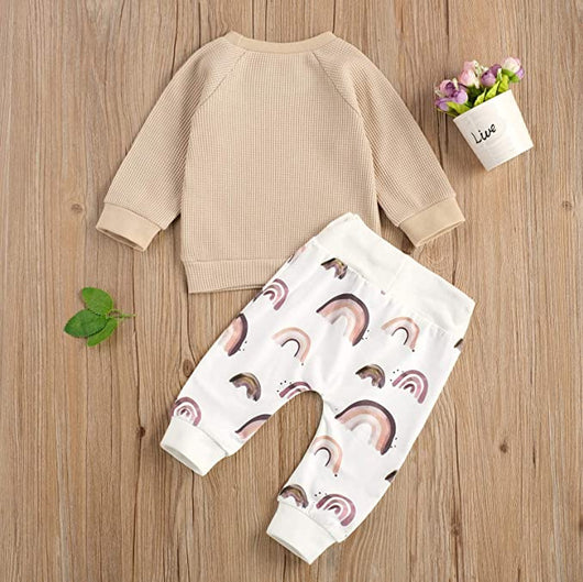 Conjunto Infantil de Dos Piezas con Estampado Arcoíris y Manga Larga - Image 11
