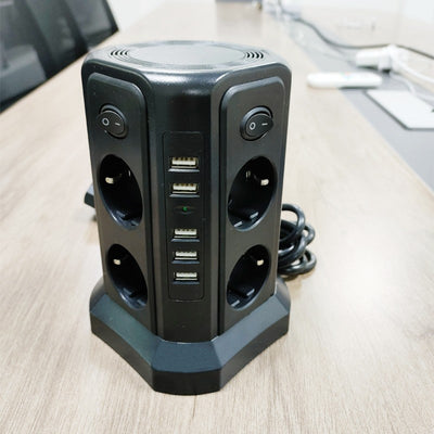 Regleta de Escritorio Estándar Europeo con 4 Puertos USB - Image 3