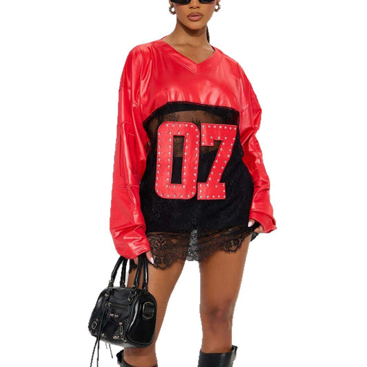 Blusa Holgada Estampada de Manga Larga Estilo Urbano - Image 5