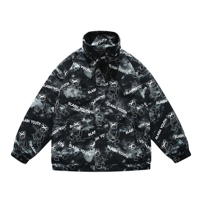 Chaqueta Tie Dye con Cuello Mao para Hombre - Image 5