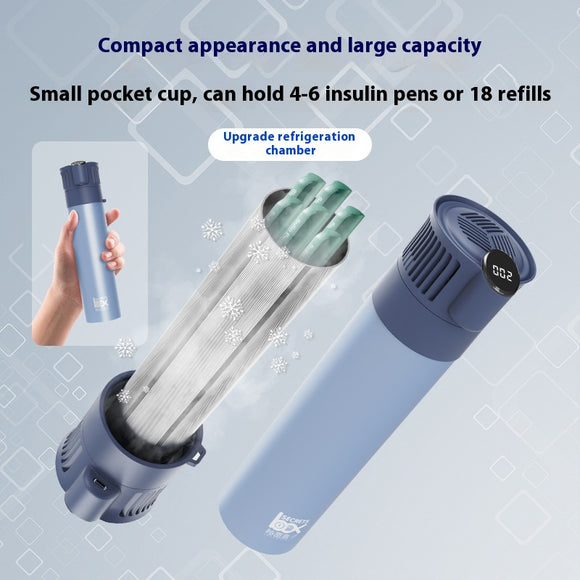 Refrigerador Portátil Mini con Cargador para Auto - Vaso Térmico Inteligente