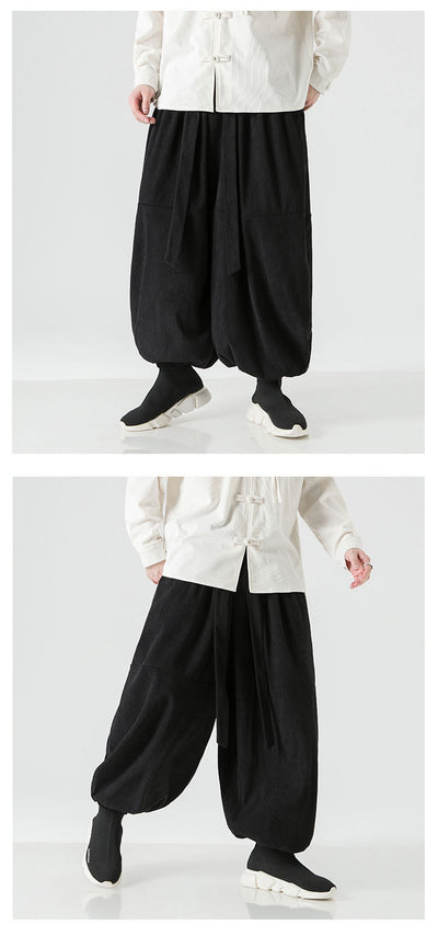 Pantalones Harem Sueltos para Hombre con Puños Elásticos - Image 16