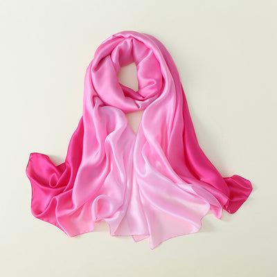 Pañuelo de Seda con Degradado de Colores para Mujer - Image 5