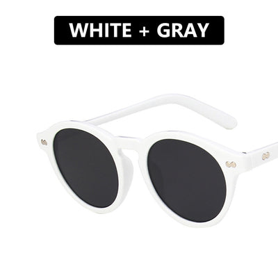 Gafas de Sol Vintage Marco Redondo Rice Tonos Océano - Image 16
