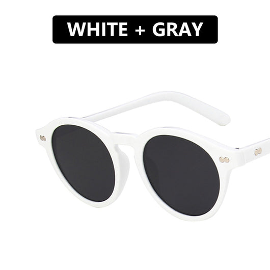 Gafas de Sol Vintage Marco Redondo Rice Tonos Océano - Image 16