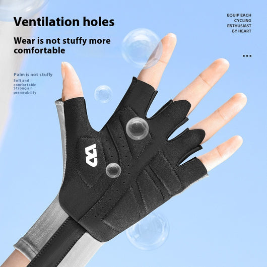 Guantes de Ciclismo sin Dedos con Absorción de Impactos y Transpirabilidad - Image 2