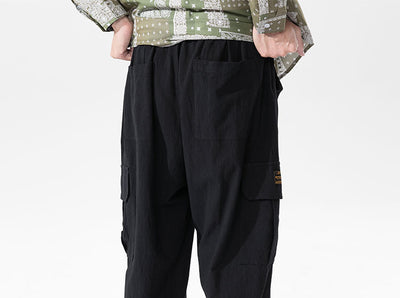 Pantalones Casuales Hombre Seda de Hielo Algodón y Lino - Image 7