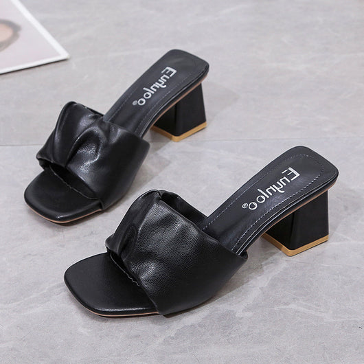 Sandalias de Tacón Robusto y Punta Cuadrada para Mujer - Image 6