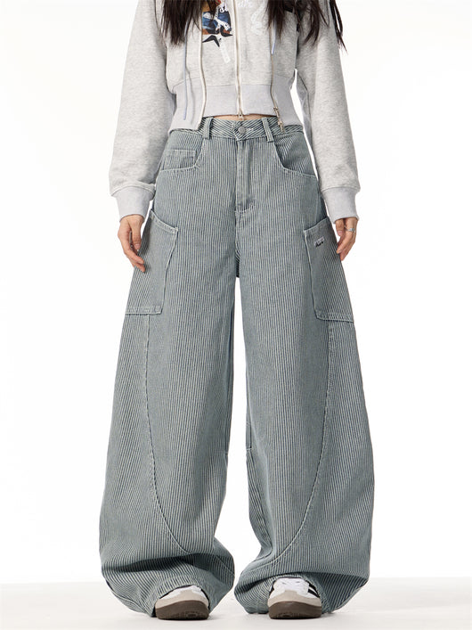 Pantalón Ancho Suelto de Diseño Moderno con Efecto Estilizador - Image 2