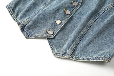 Abrigo Corto Casual para Mujer con Cuello en V y Botón Simple - Image 8