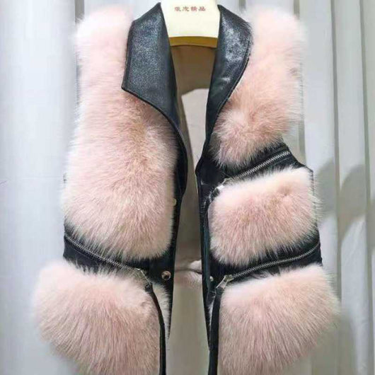 Chaleco de Cuero para Mujer Estilo Coreano Invierno - Image 10