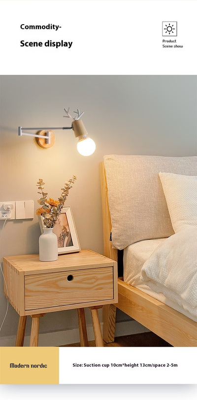 Lámpara de Pared Articulada con Soporte para Pinceles - Diseño Creativo Retráctil - Image 12