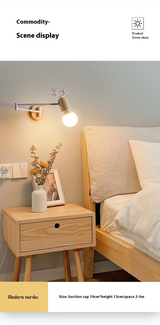 Lámpara de Pared Articulada con Soporte para Pinceles - Diseño Creativo Retráctil - Image 12