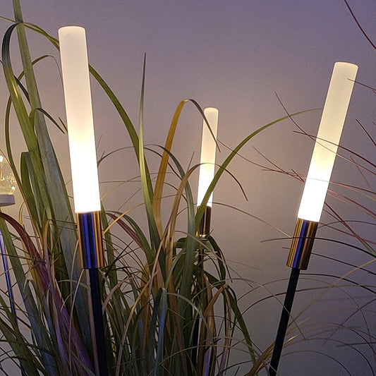 Lámpara Solar para Jardín con Diseño de Juncos - Image 2