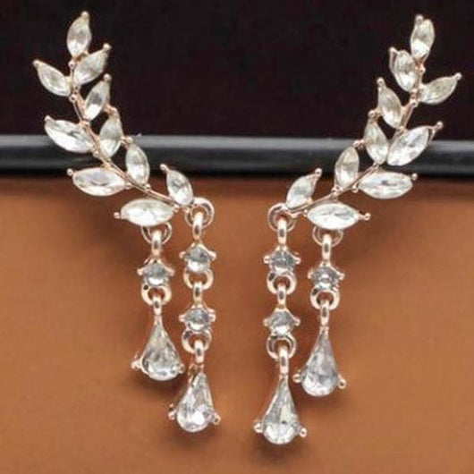 Aretes geométricos con borla larga elegante - Image 9