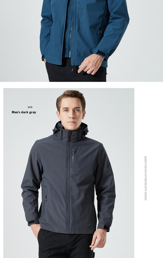 Chaqueta de Montaña 3 en 1 Desmontable Impermeable Unisex - Image 20