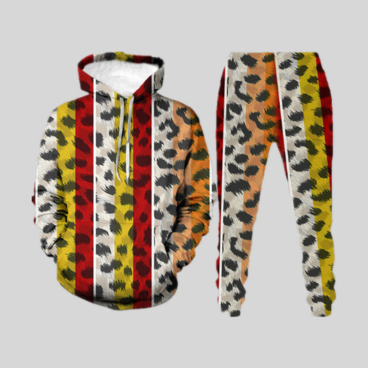 Conjunto de Sudadera y Pantalón Holgado con Impresión Digital 3D - Image 29