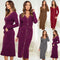 Vestido Largo Ajustado Cuello V Mujer Otoño Invierno