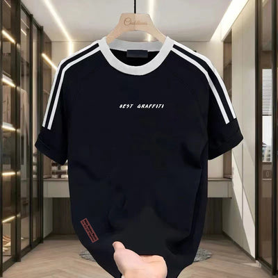 Camiseta Manga Corta de Algodón Pesado para Hombre - Verano - Image 7