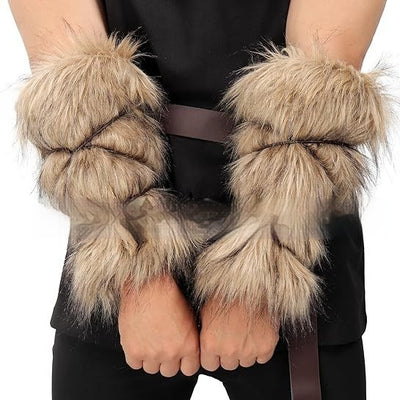 Traje Vikingo Completo con Capa, Chal y Botas de Lana Artificial - Image 7