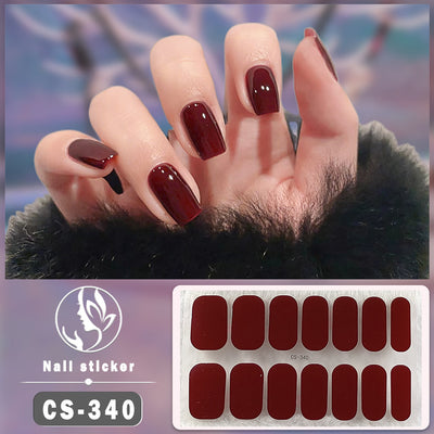 Uñas Postizas Impermeables de Color Sólido para Nail Art - Image 5