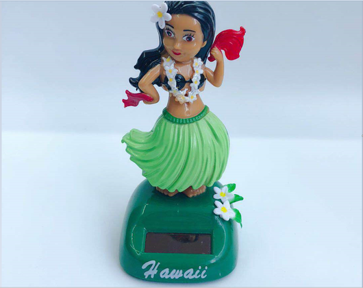Adorno Colgante Solar Chica Hawaiana para Auto - Image 15